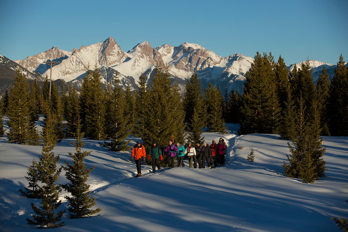 take one of our guided alpenglow snowshoe tours, available all winter long. photo 6