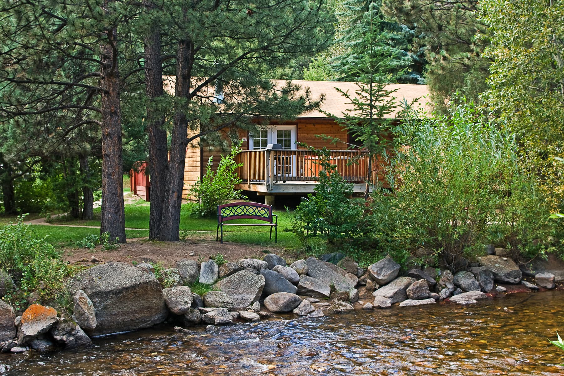 cabins on the river photo