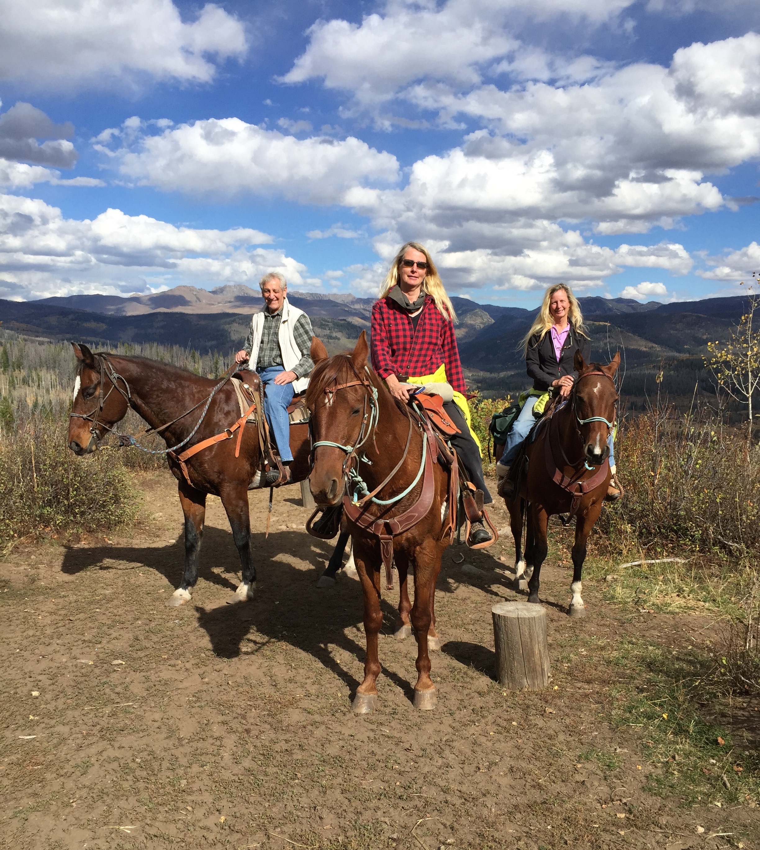 overlook trail ride at elk river guest ranch photo