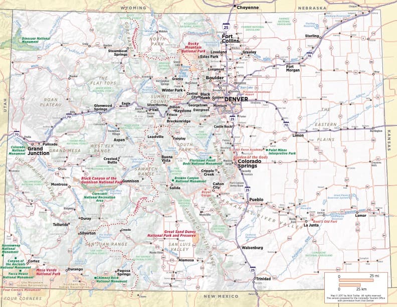 CO State Map