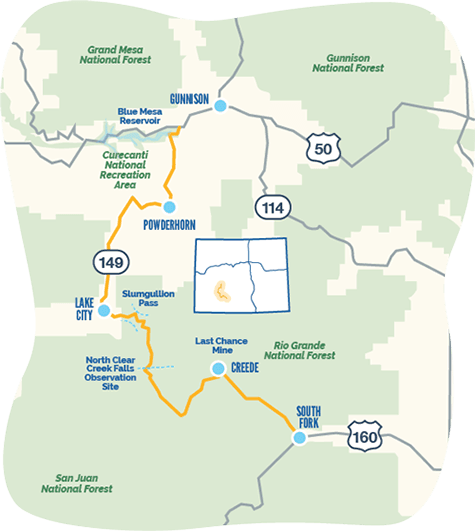 Silver Thread byway map