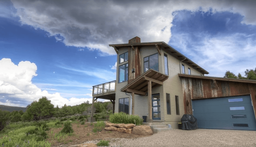 Modern mountain home on 35 acres in Eagle
