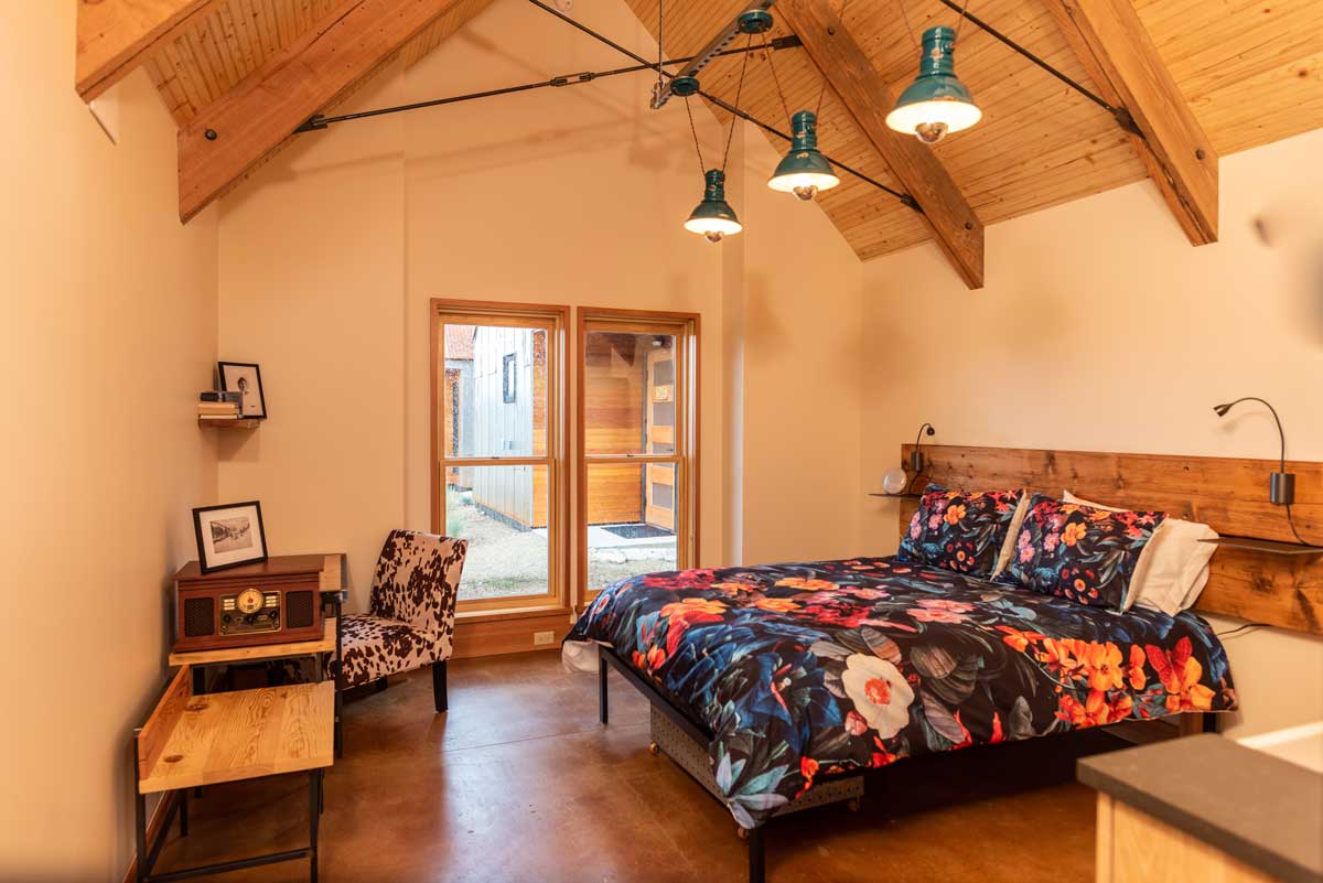 Interior of a S.L.umber Yard at FREIGHT cabin in Leadville