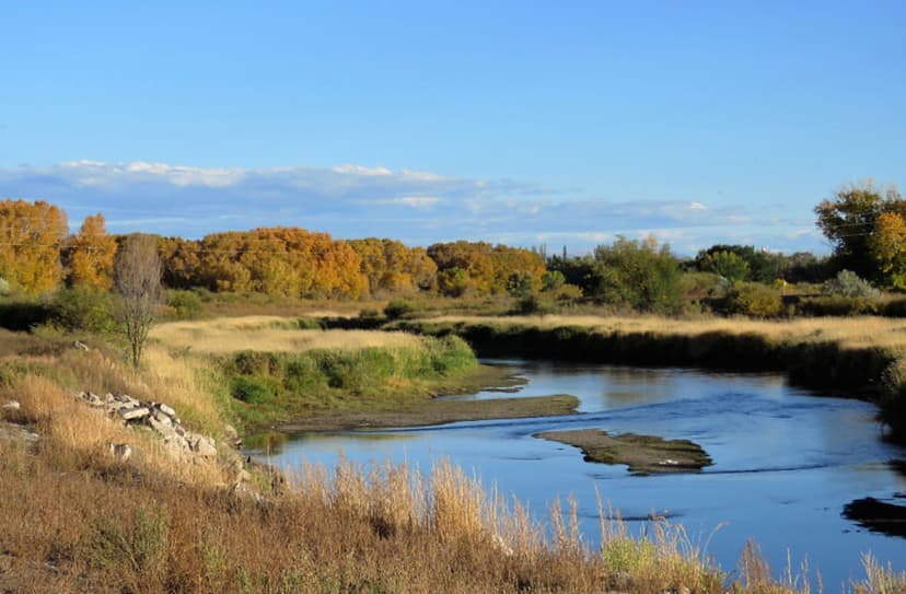 The Rio Grande River in Alamosa