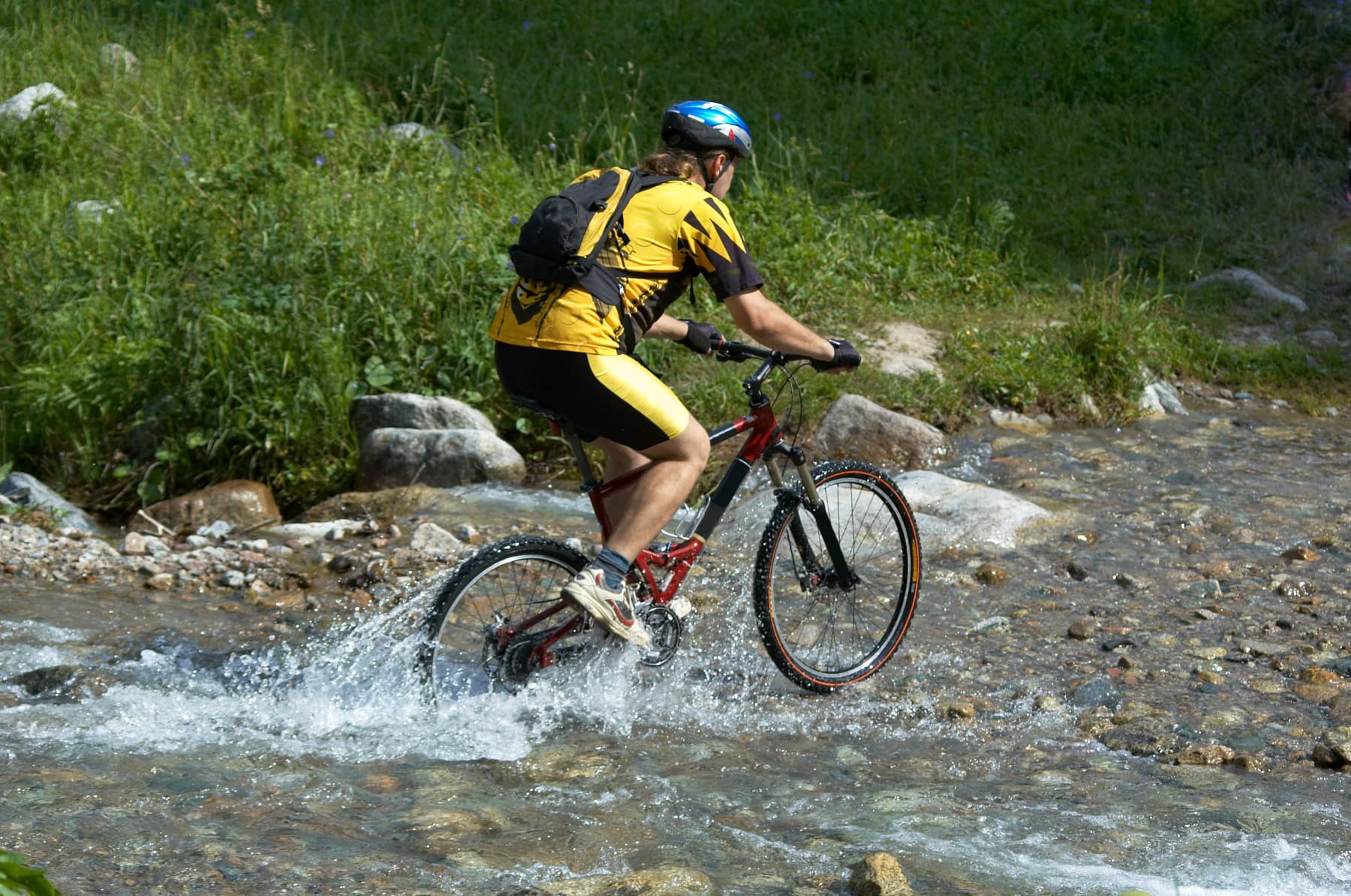 enjoy the sights by mountain bike photo