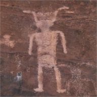 rock art at irish canyon, blm photo