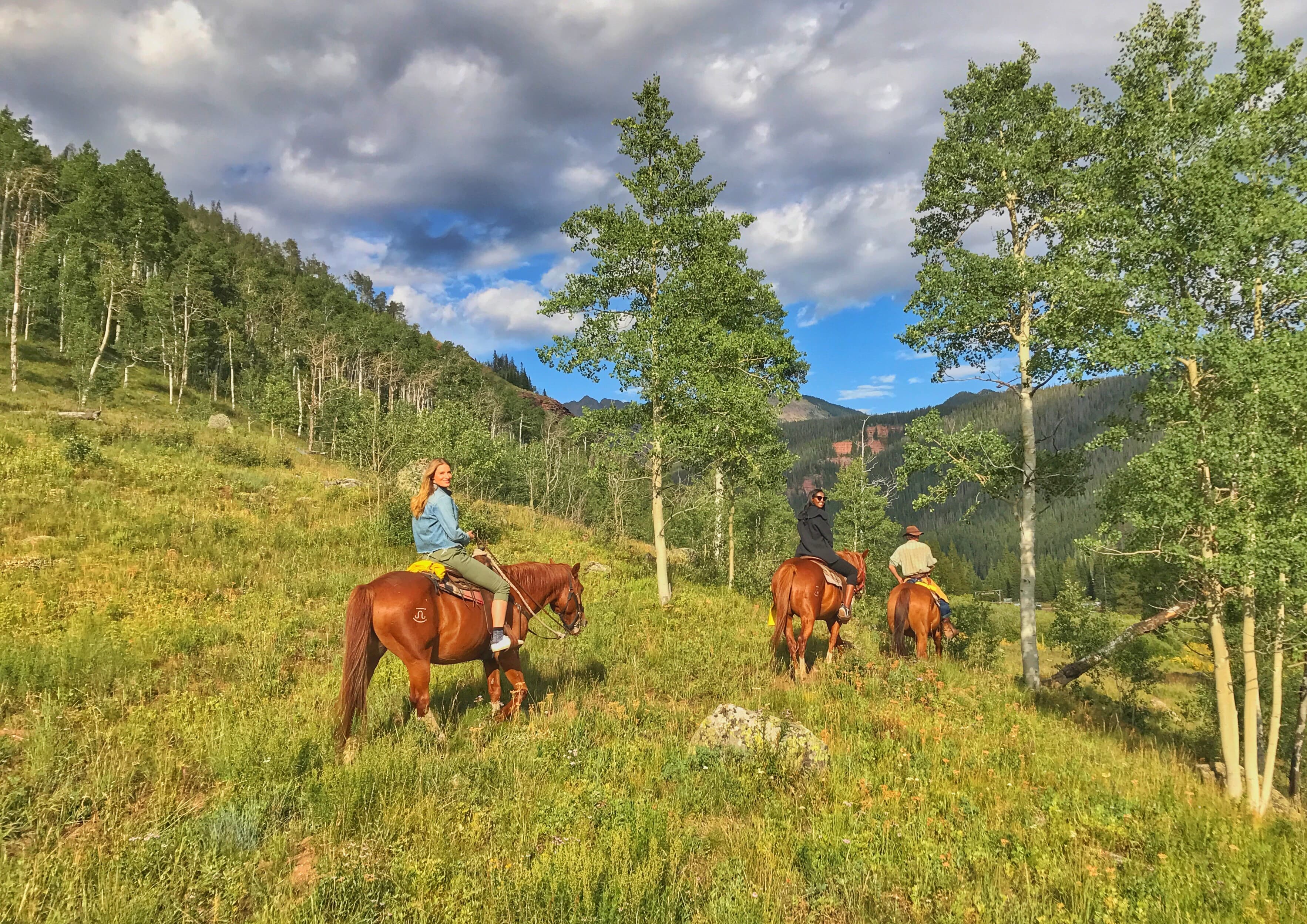 piney river ranch horseback riding in vail photo