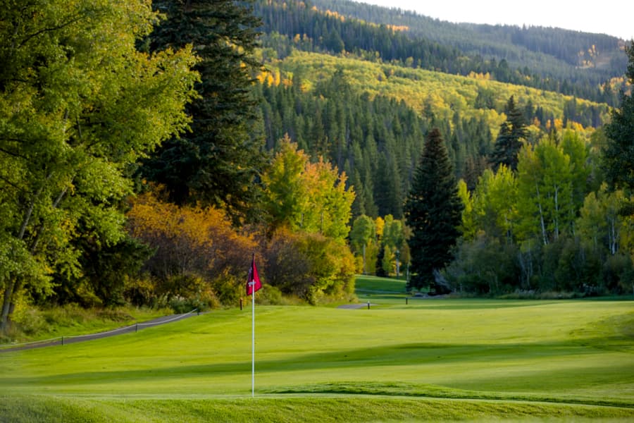eaglevail's golf course is one of the vail valley's best kept secrets with elevation change and beautiful scenery. photo 2