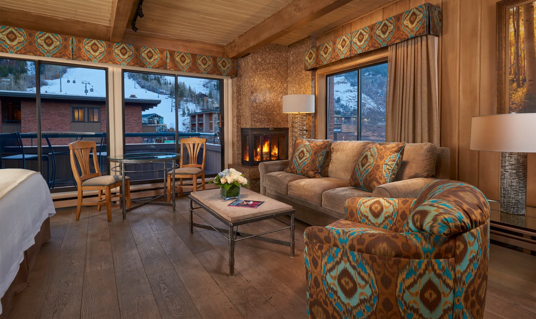 fireplace studio mountain view photo 15