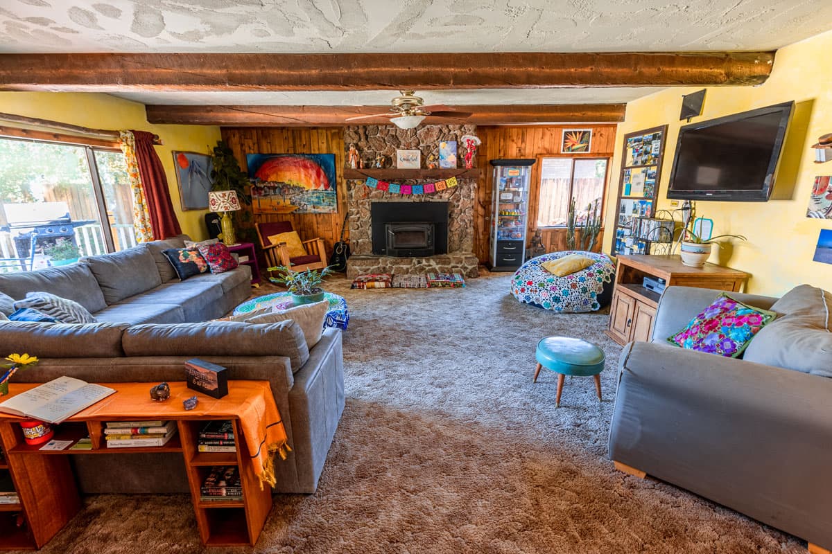 The Wanderlust Hostel living room