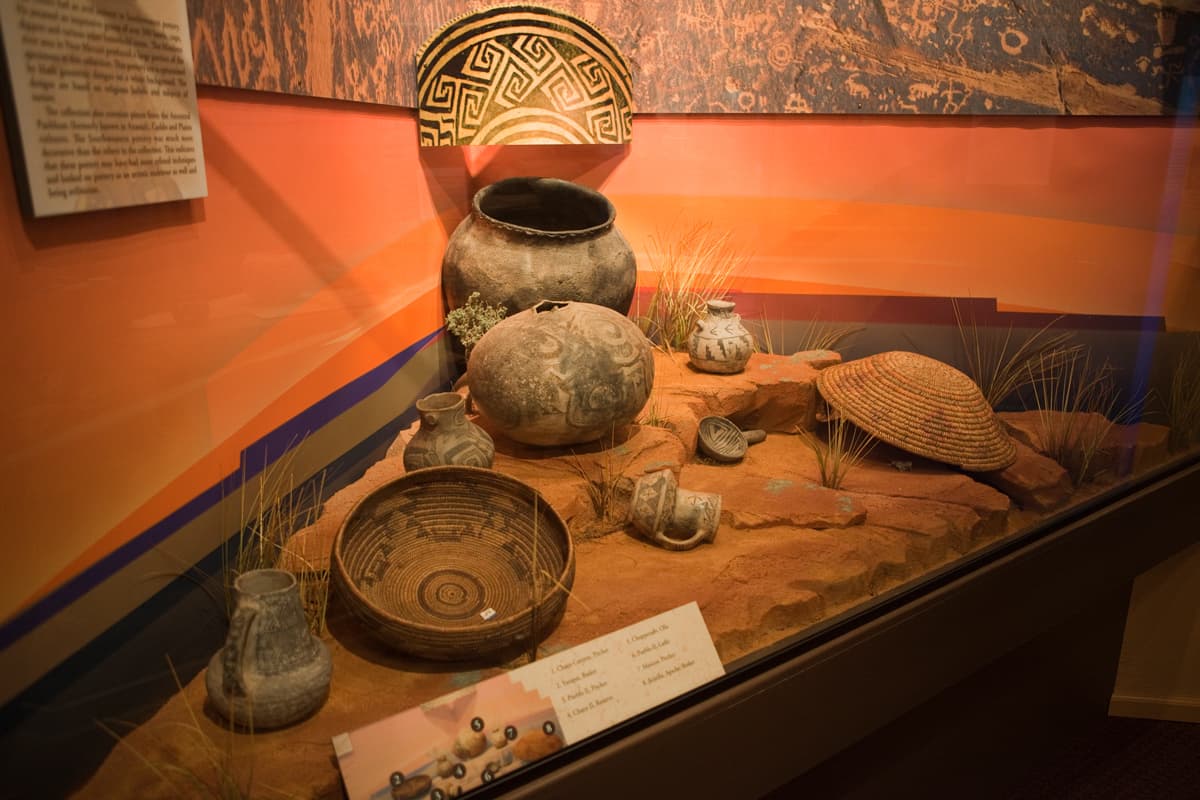 Native American artifacts at Limon Heritage Museum