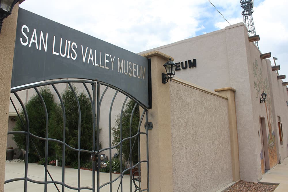 Exterior sign on San Luis Valley History Museum