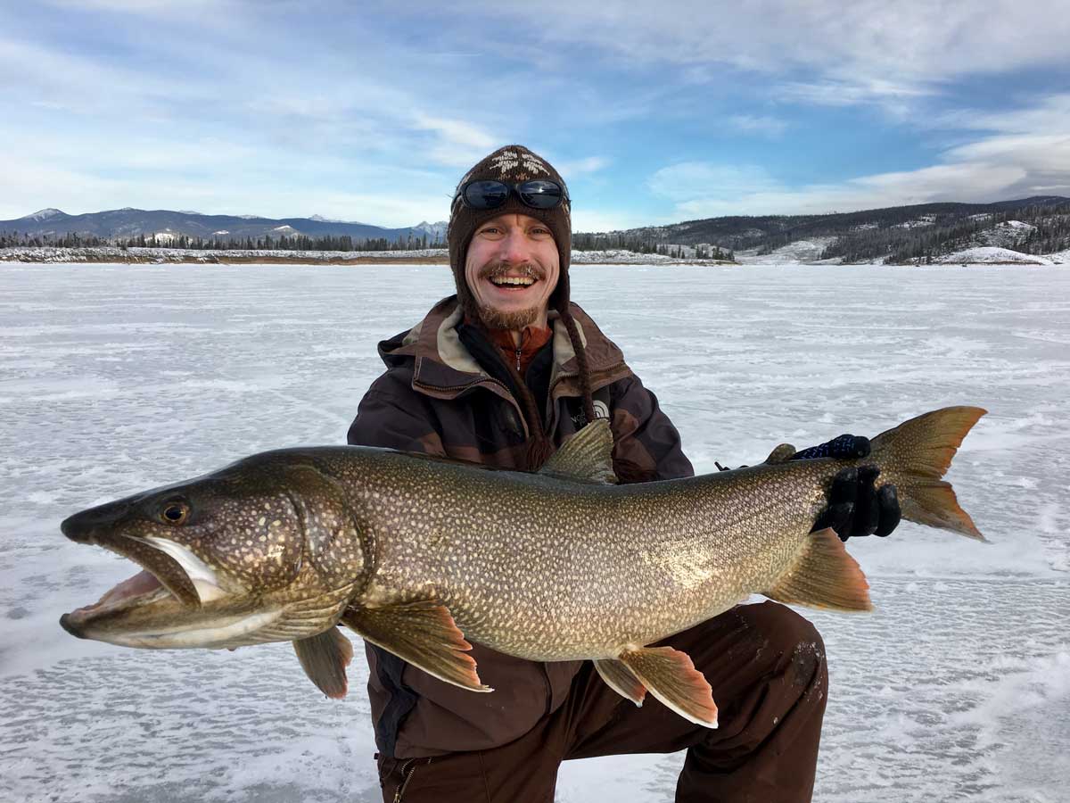 Ice fishing in Colorado