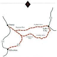 alpine loop map photo