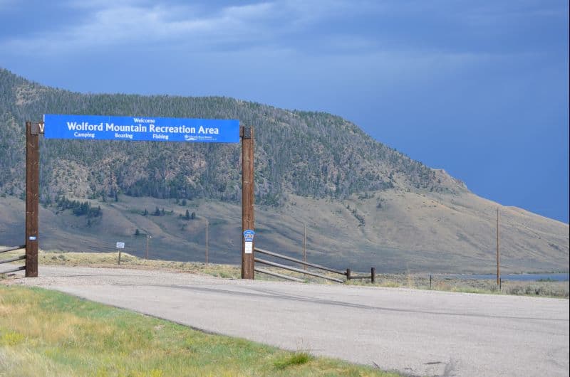 entrance sign for wolford campground photo