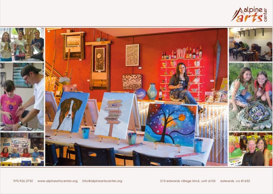 alpine arts center offers art classes, events, and drop-in activities for all ages photo
