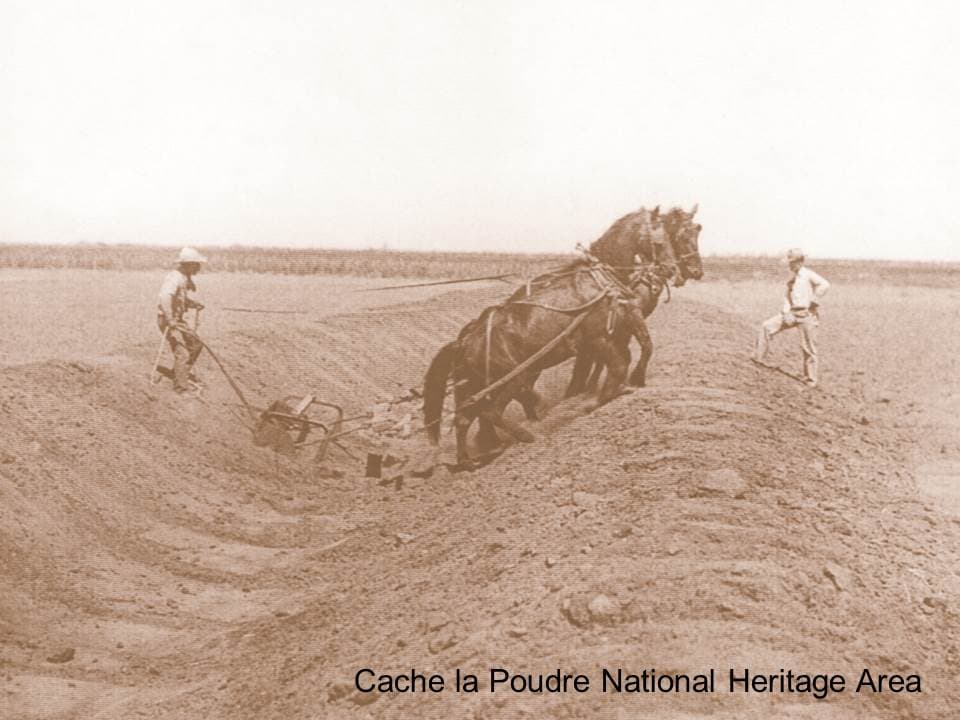 water ditch construction photo