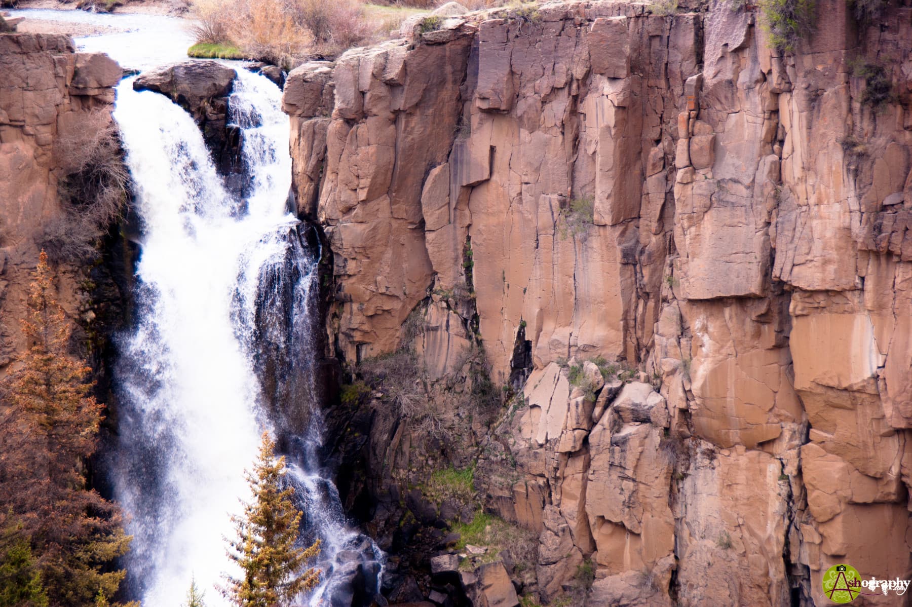 north clear creek falls - the most photographed waterfall in colorado photo