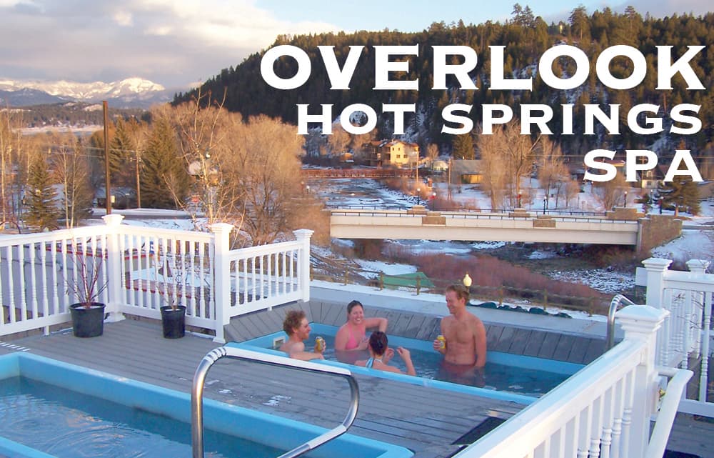 relax & unwind in soothing hot springs. "above all" mountain and river views. enjoy your favorite wine and beer as stress melts away! photo