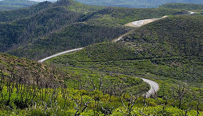 winding up the mountian 8500 feet. photo 2
