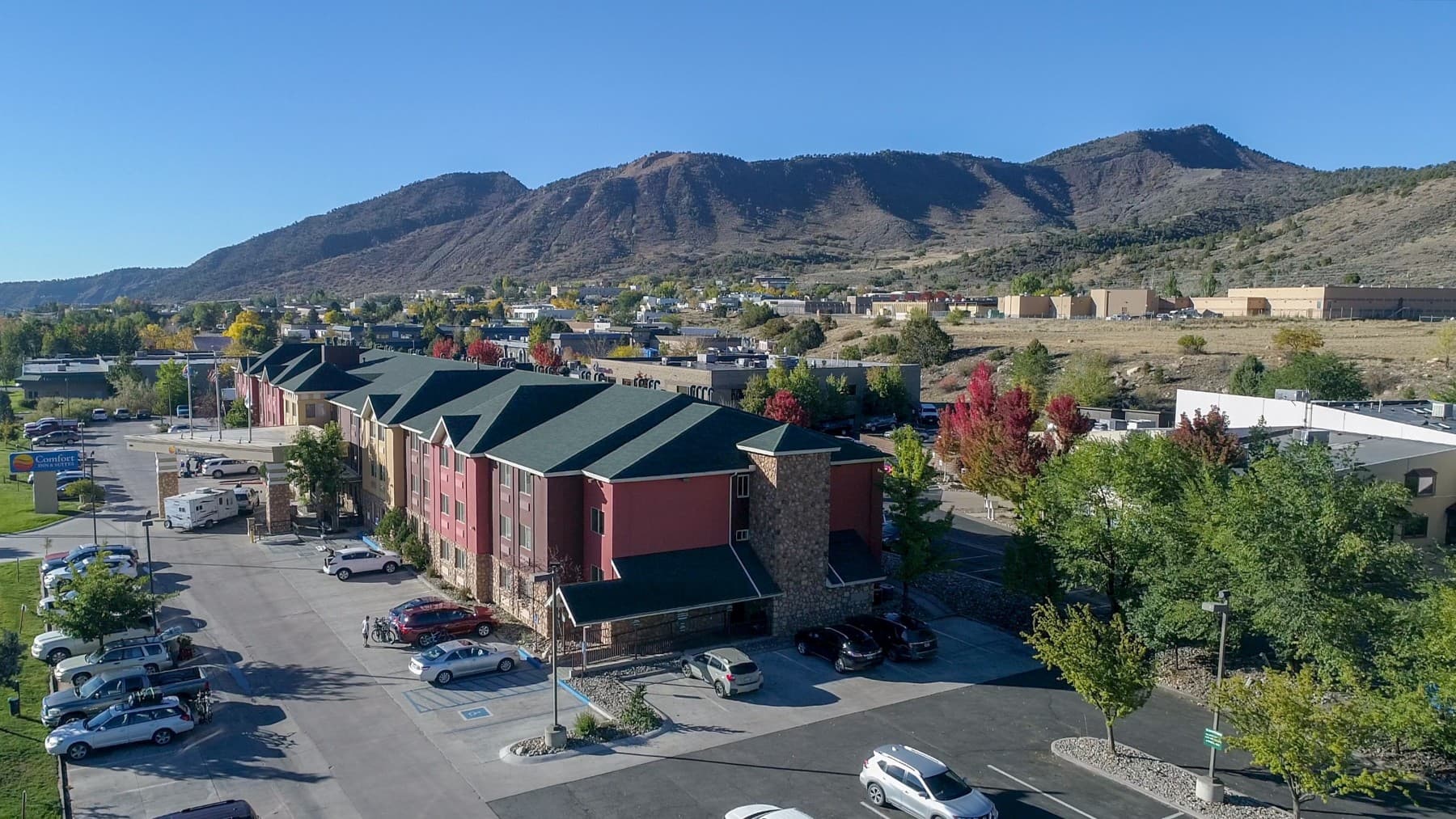 comfort inn & suites durango aerial photo