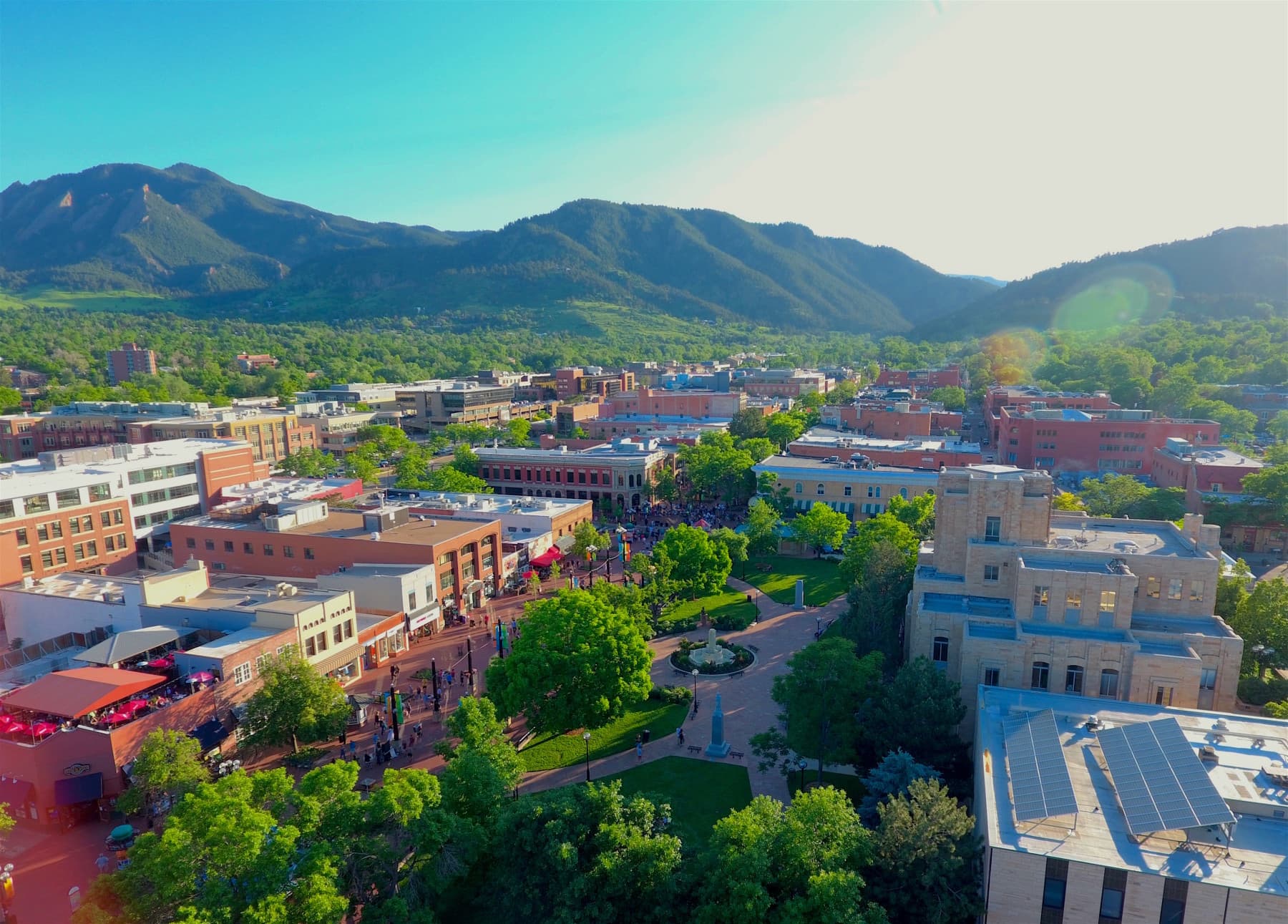 downtown boulder and the historic pearl street mall photo