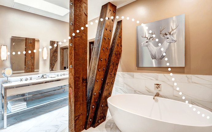 Bathroom at the Crawford Hotel, Denver