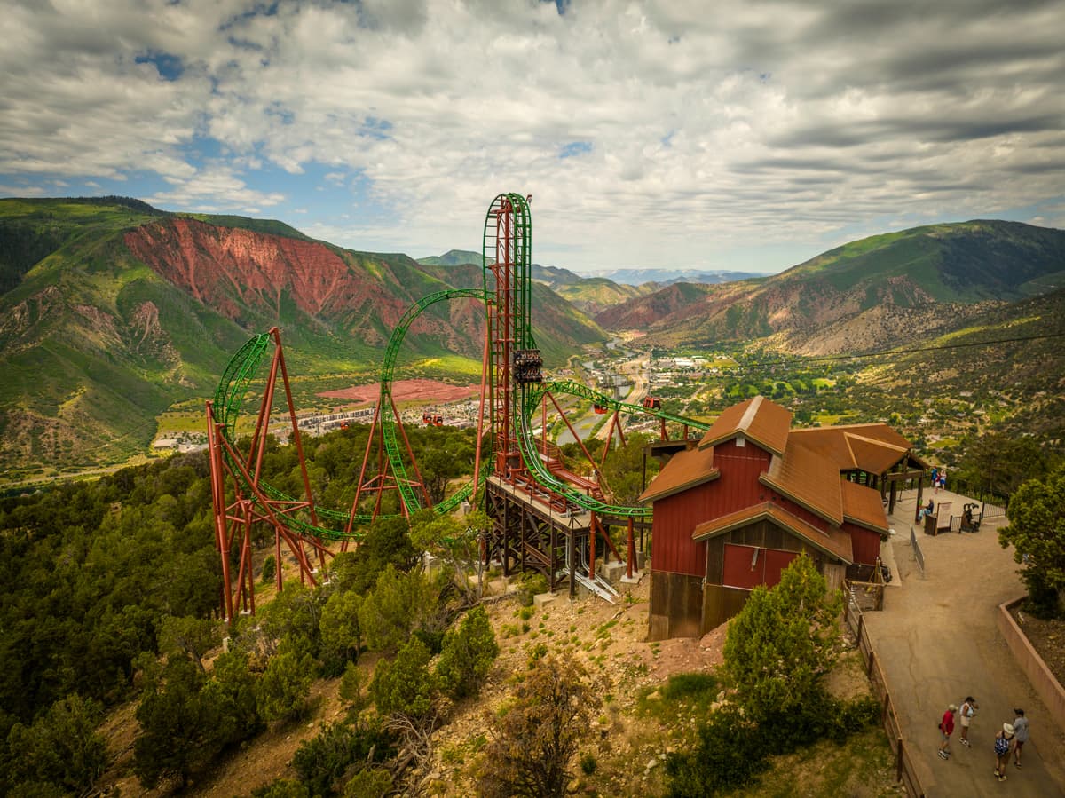 Defiance Roller Coaster at Glenwood Caverns Adventure Park
