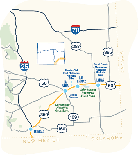 Santa Fe Trail map