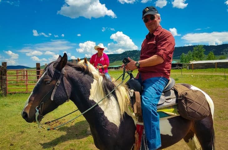 horseback riding in fairplay, co photo