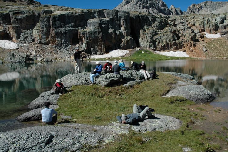 hiking group near ouray photo
