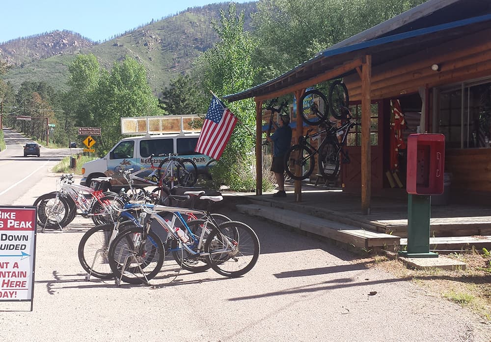 right at the entrance to pikes peak! closest bike shop to the mountain! photo