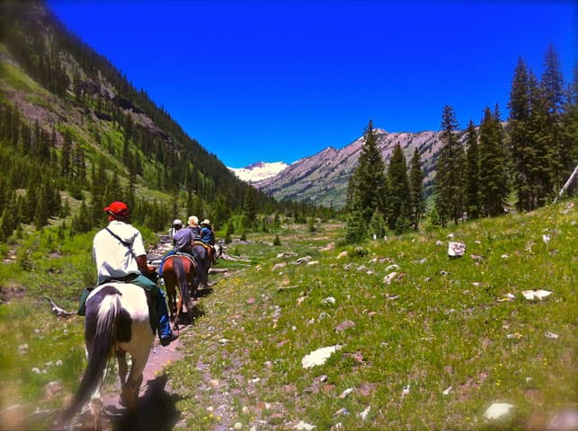 fantasy ranch horseback riding in crested butte photo
