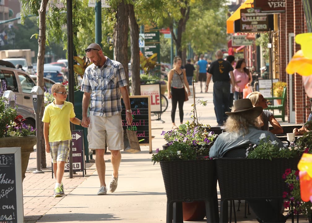 shops, dining, art and entertainment abound in downtown colorado springs. photo
