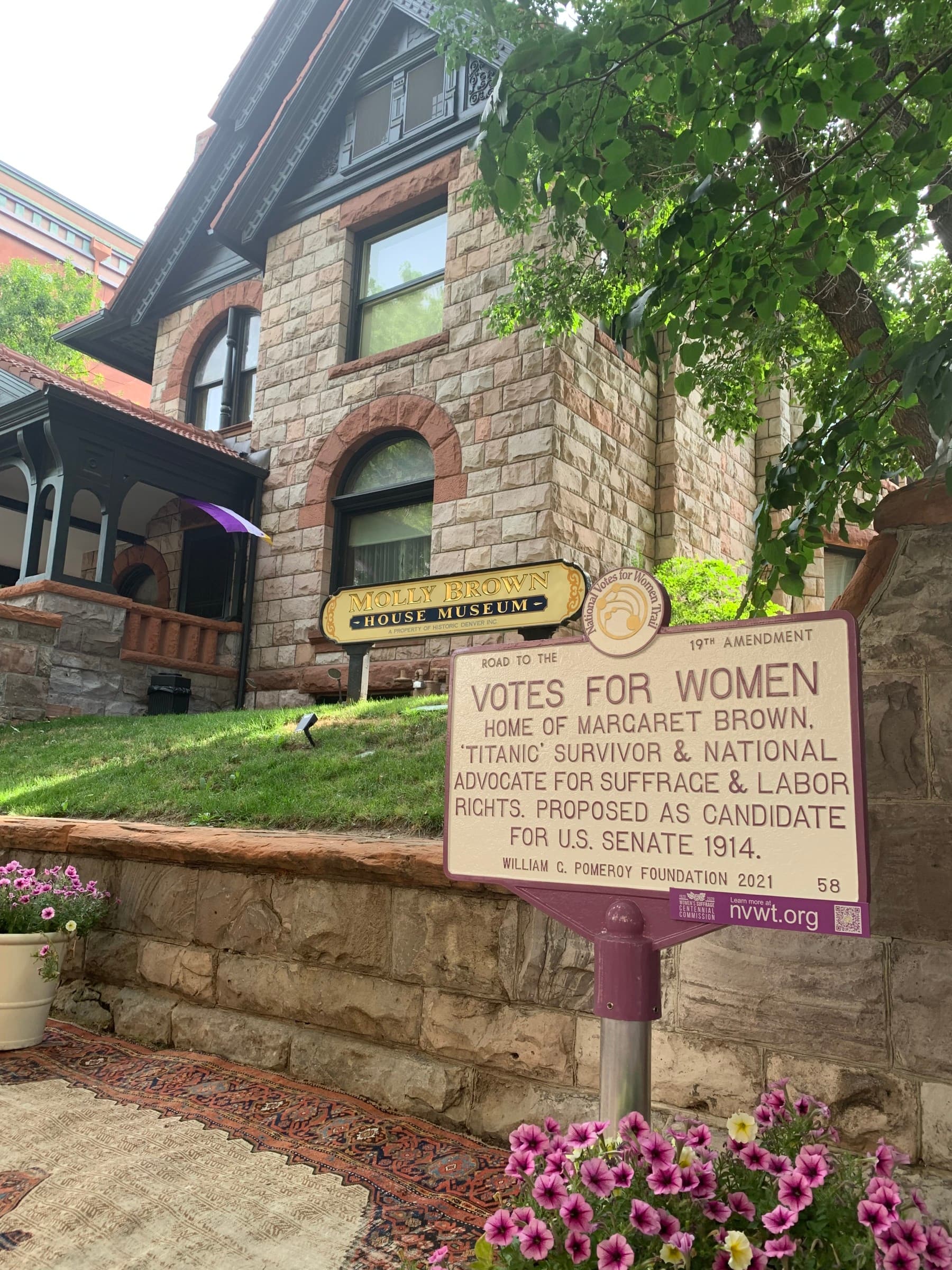 votes for women trail marker at the molly brown house museum photo 3