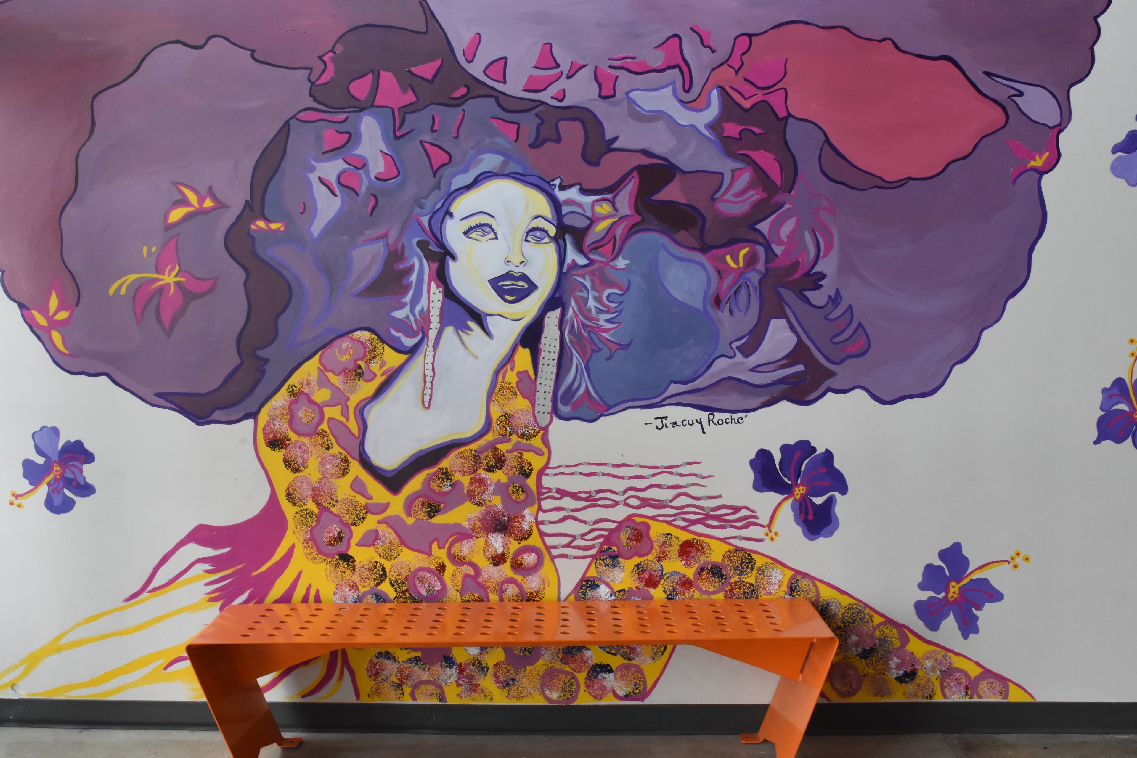 afro flower lady by jiacuy roche photo