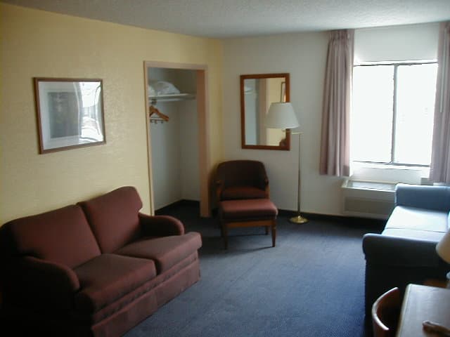living room area of king suite photo