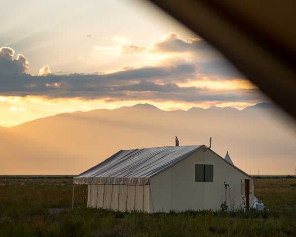 Tent in the San Luis Valley