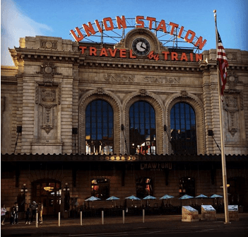 The entrance to Union Station
