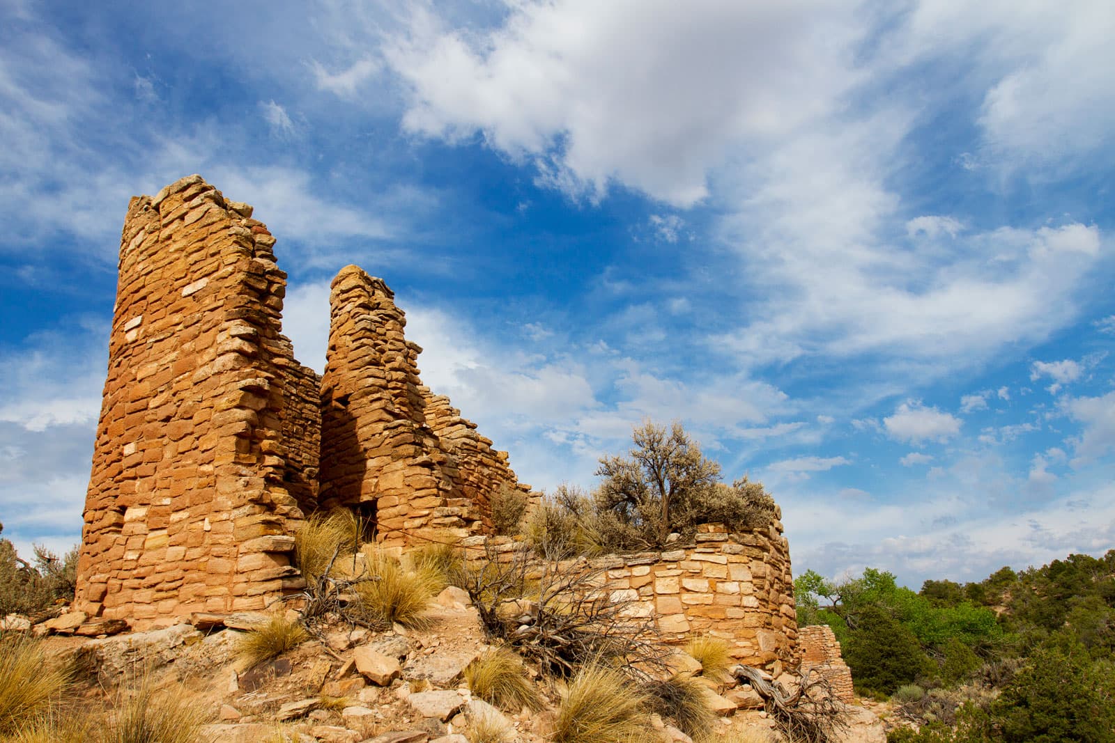 Ancestral Pueboloan structures at Hovenweep National Monument