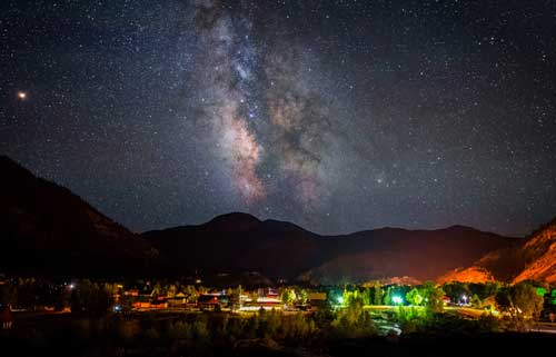 night sky in lake city, colorado