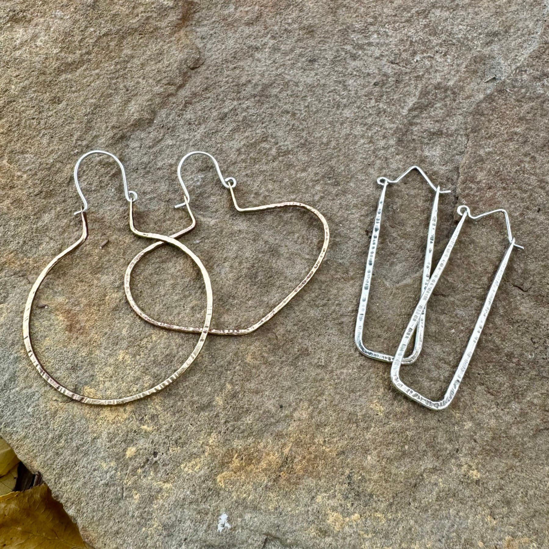 Silversmithing: Hammered Hoops