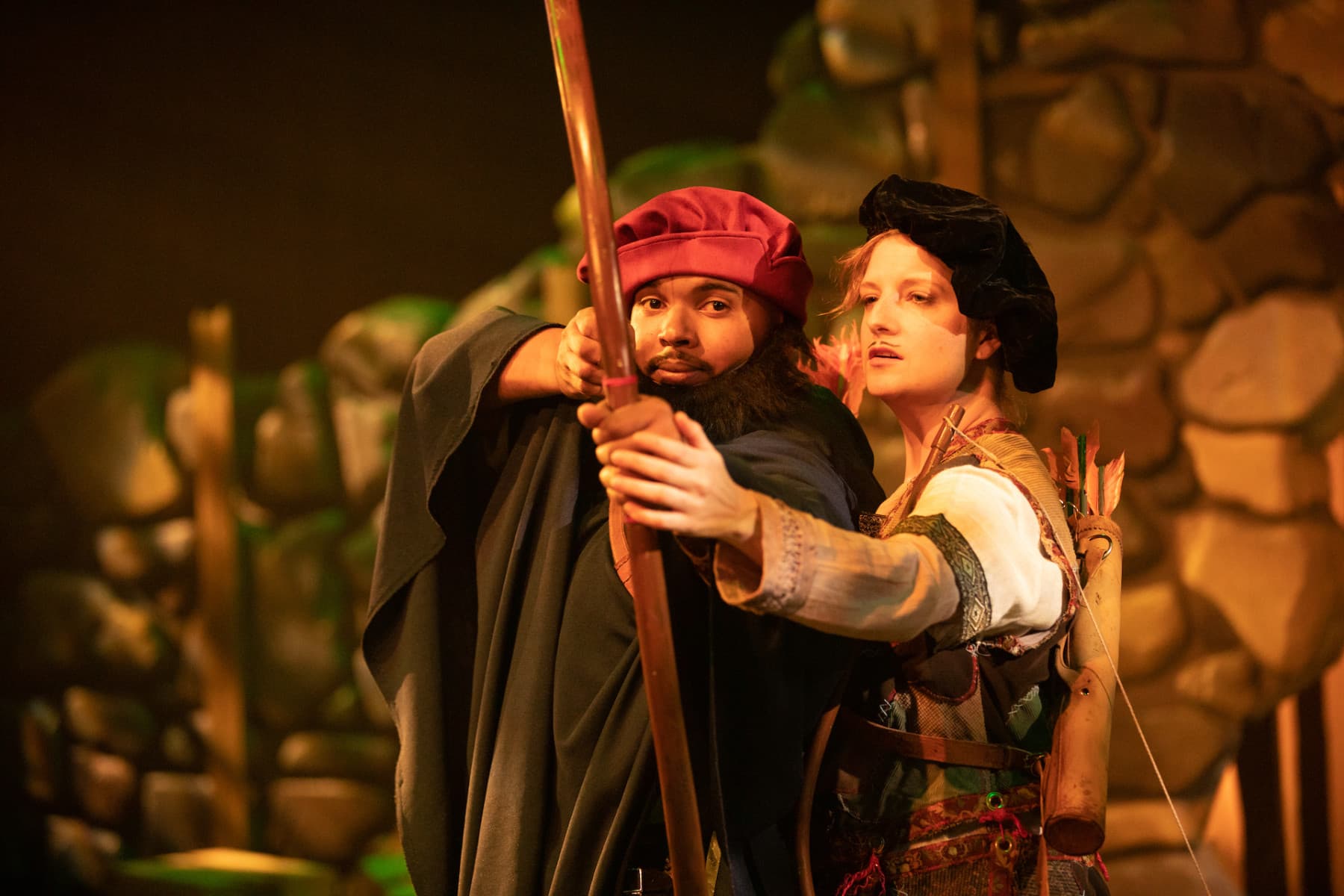 lavour addison and emily van fleet in ken ludwig's sherwood: the adventures of robin hood (2022) photo 10