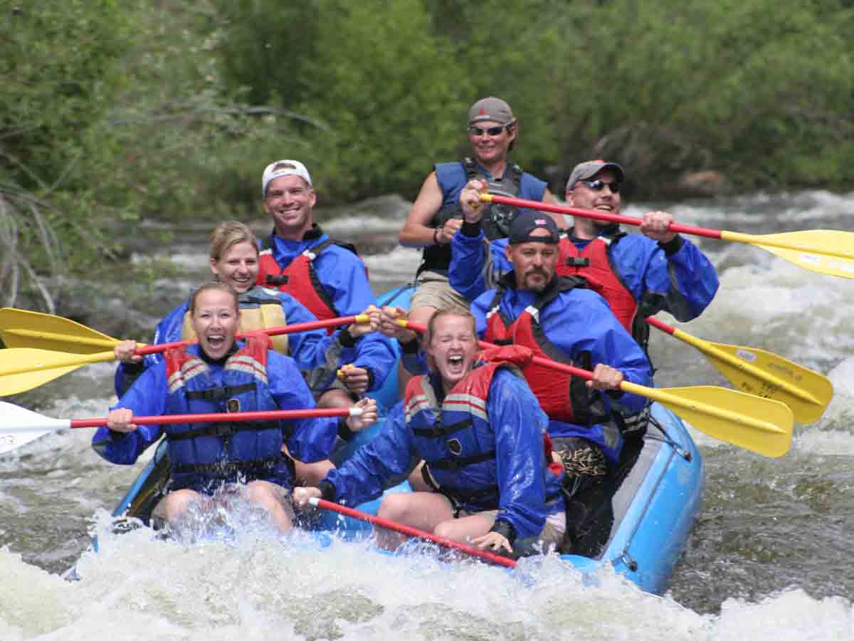 rafting on the taylor river photo