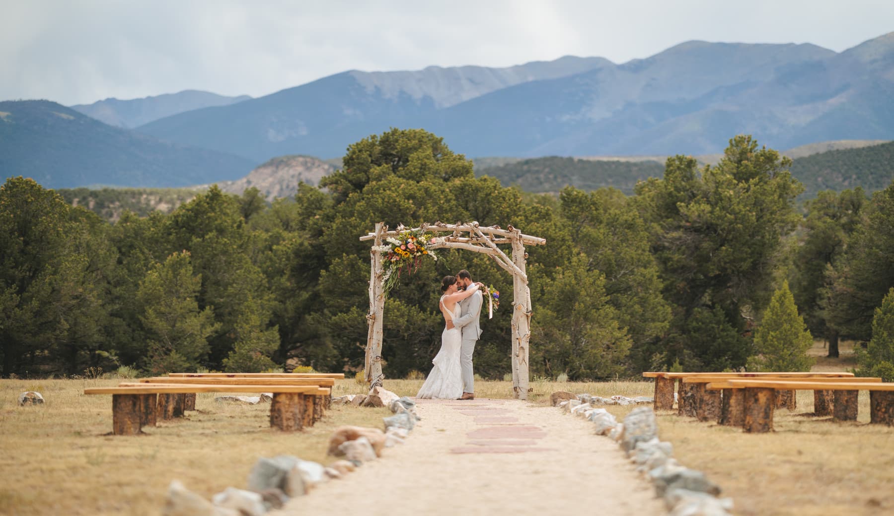 blue coyote ranch is the quintessential rocky mountain wedding venue. with on-site lodging for 39 people, your wedding can be an immersive retreat for your friends and family. photo 8