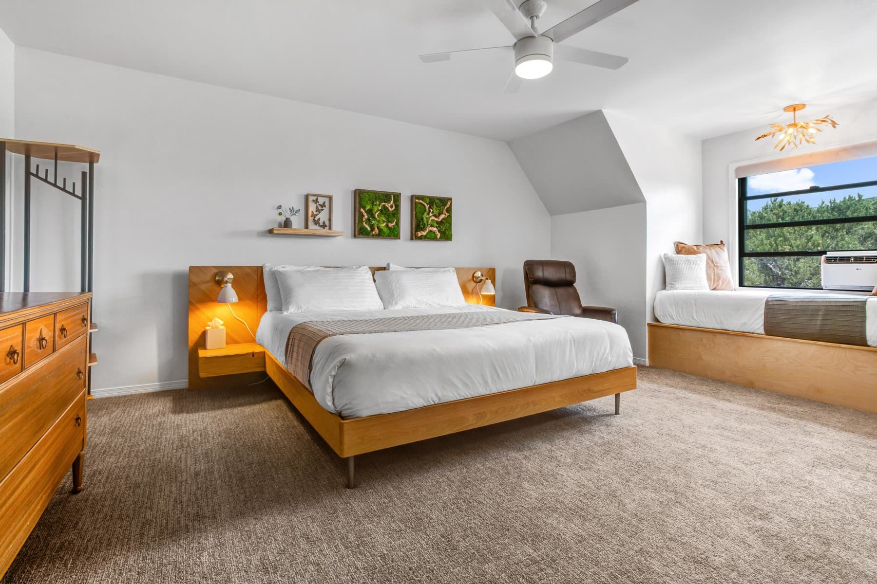 our lodge has six hotel-style rooms, each with its own bathroom. this is our naturalist room. photo 12