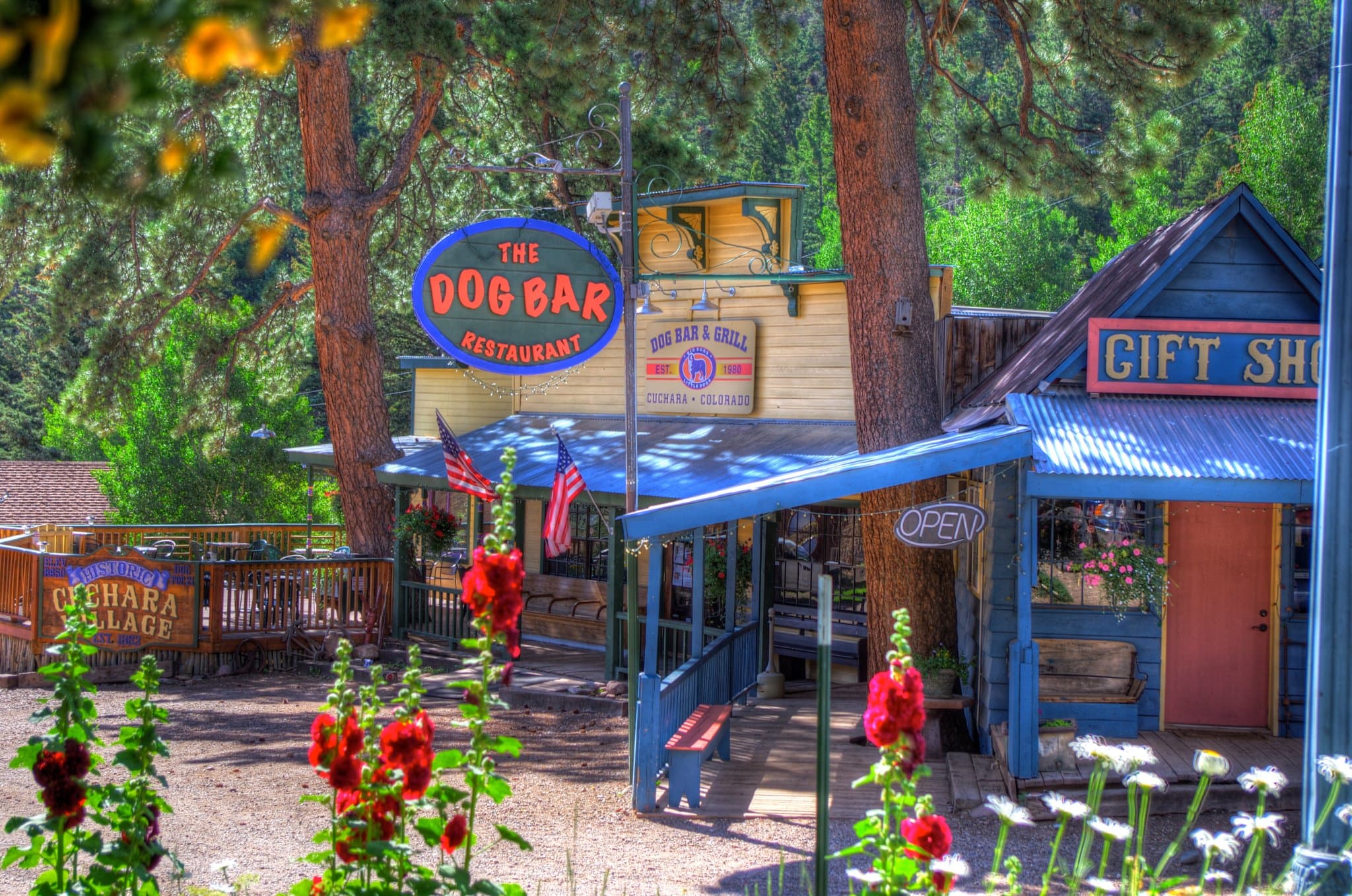 dog bar & grill in downtown cuchara village. photo