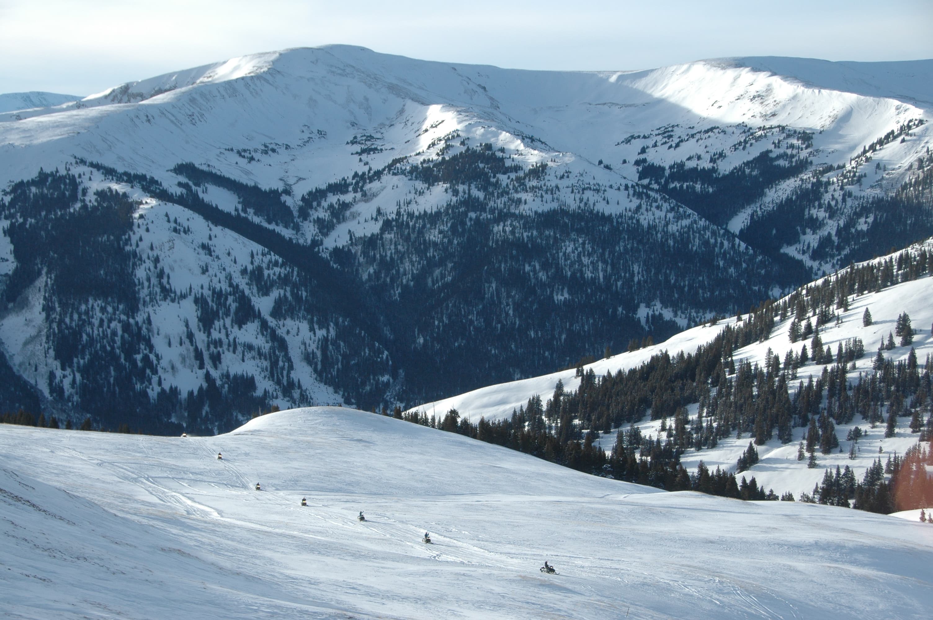 enjoy snowmobile, snowcat and zip line tours at the top of the world. photo