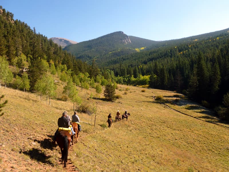 riding through the mountains photo