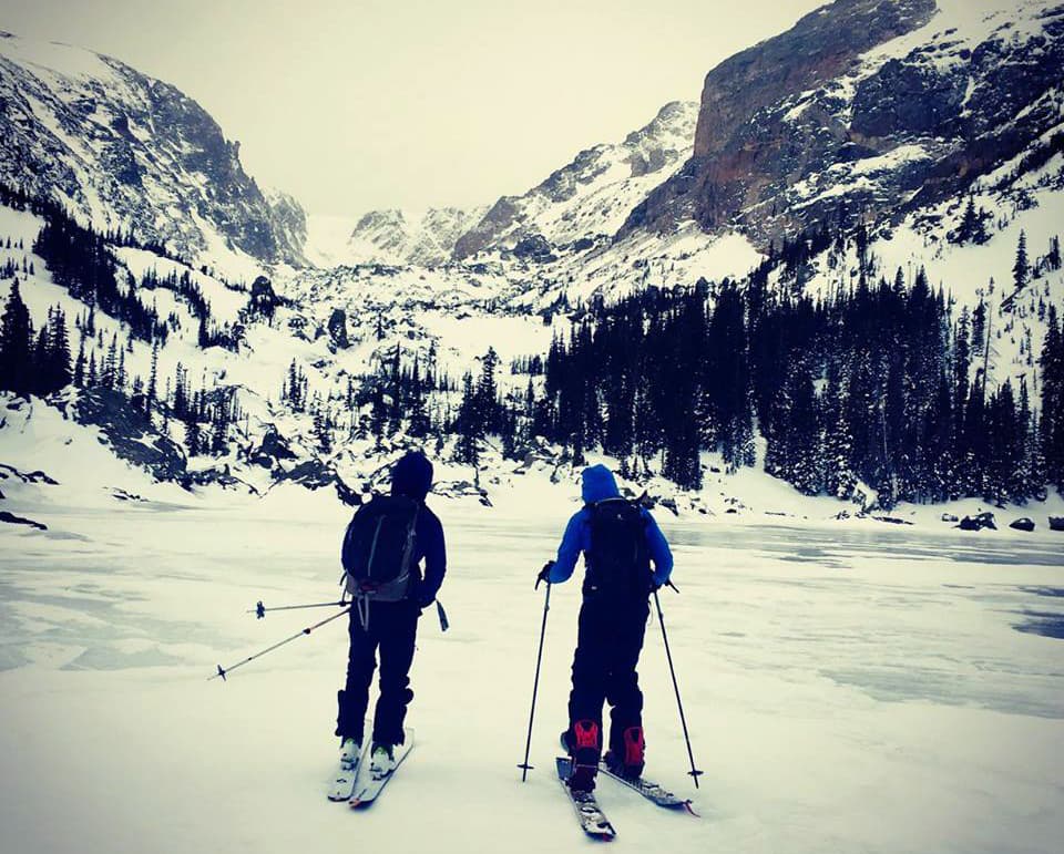 backcountry skiing with kent mountain adventure center in rocky mountain national park photo